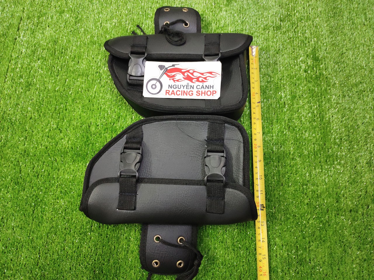 túi da treo hông xe moto - xe cafe tracker - túi sún 1 cặp như hình