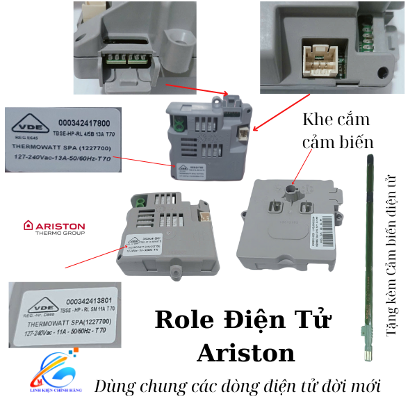 Role bình nóng lạnh ariston