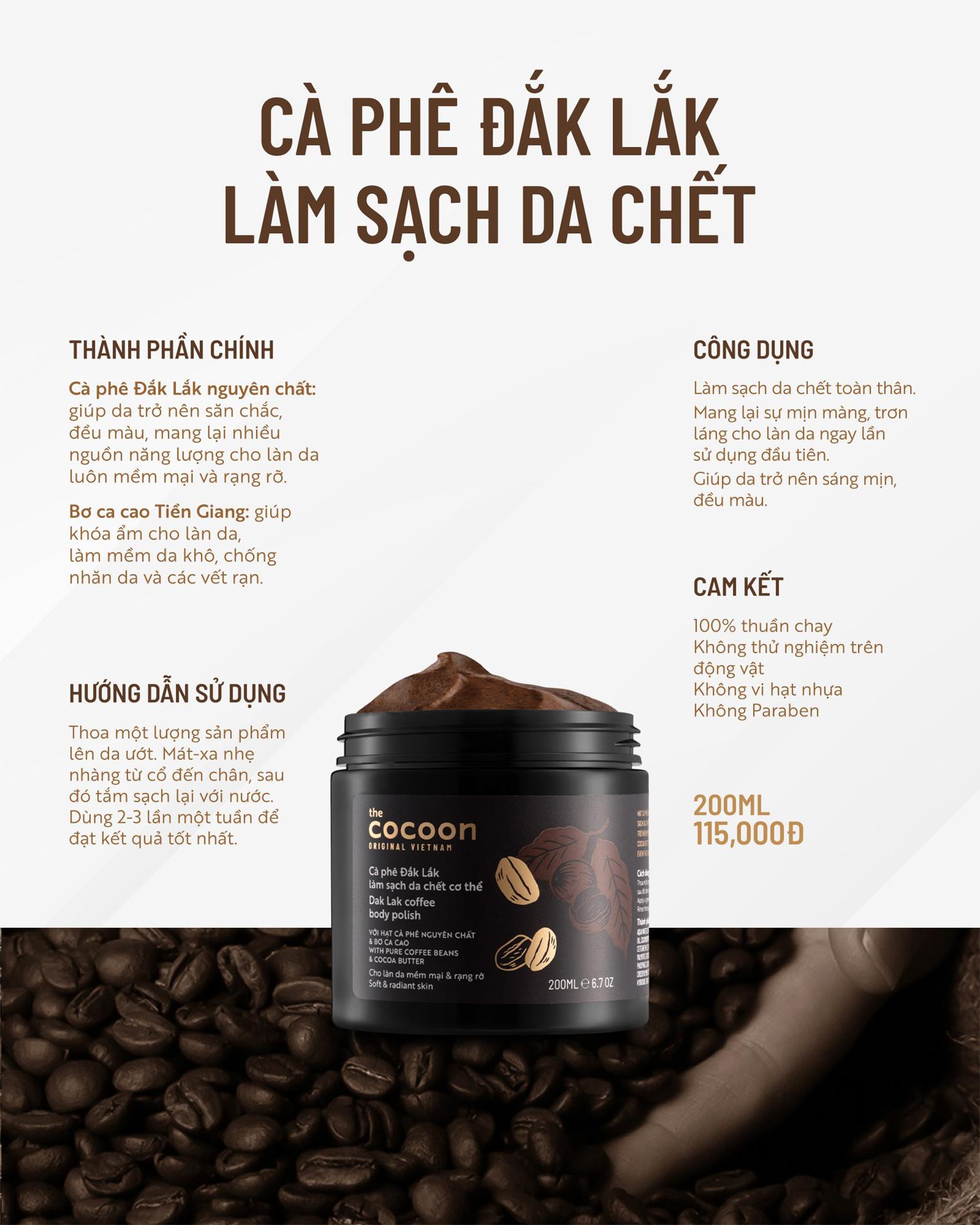 Combo body sáng mịn sạch mụn Cocoon