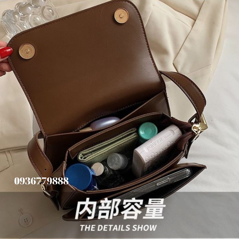Túi Xách Nữ Thời Trang, Có 2 Dây Đeo Vai Đeo Chéo Kiểu Dáng Basic