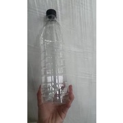 Chai nhựa 1000ml nắp đen- trắng