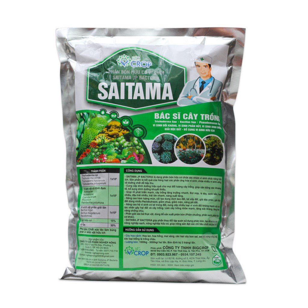 Phân Hữu Cơ Vi Sinh Saitama 1KG