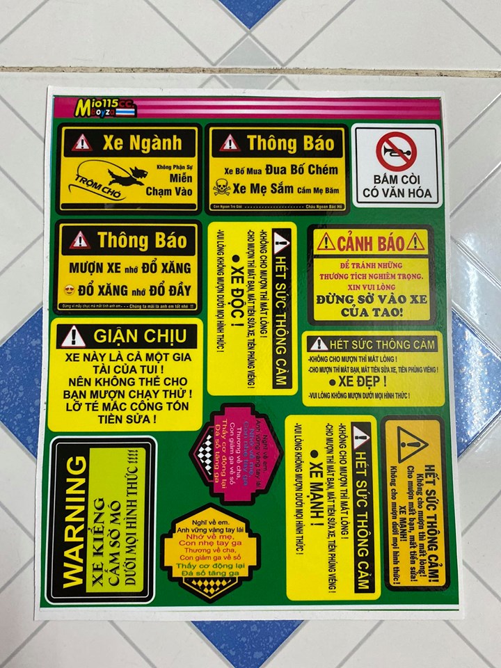 [HCM]TEM LOGO  CẢNH BÁO XE NGÀNH TRỘM CHÓ