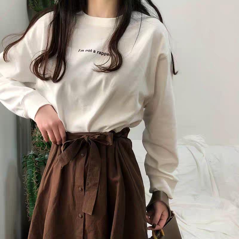 ÁO THUN NỮ TAY DÀI FORM RỘNG HF79