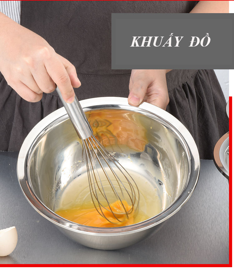 Bộ 5 rổ chậu inox cao cấp rửa rau