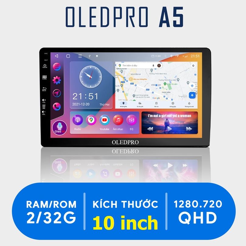 [Kho Hải Phòng] Màn hình Android OLEDPRO X4 9inch 10inch Cho Ô Tô Xe Hơi