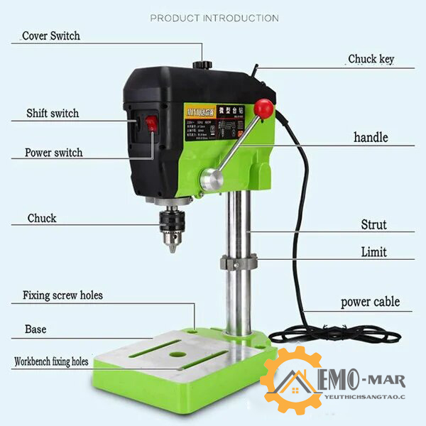 Máy khoan bàn miniQ 680W