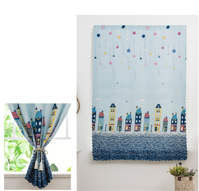 Rèm dán cửa không cần thanh treo size 1m x 2m