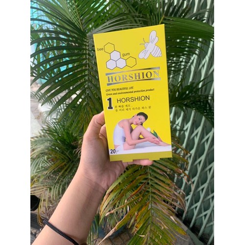 Hộp 20 miếng giấy wax lông HORSHION