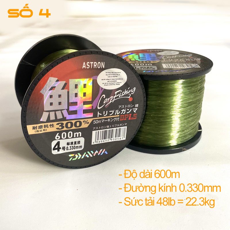 Cước câu cá DAIWA Astron 600m ( Chính Hãng Công Ty )