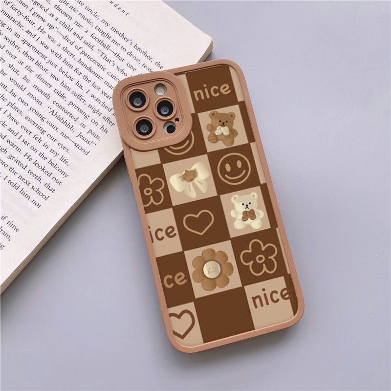 Ốp Lưng IPhone BEAR Cạnh Vuông Bảo Vệ Camera [bear]