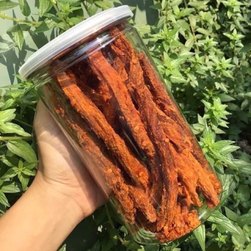 Khô bò que siêu ngon lon pet 300gr bin bin food