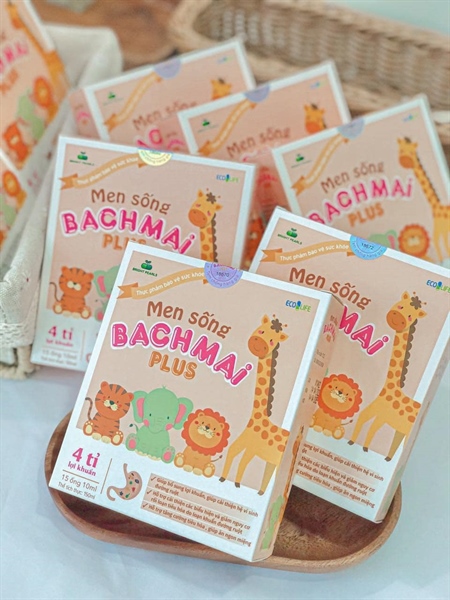 Men sống Bạch Mai Plus hộp 15 ống