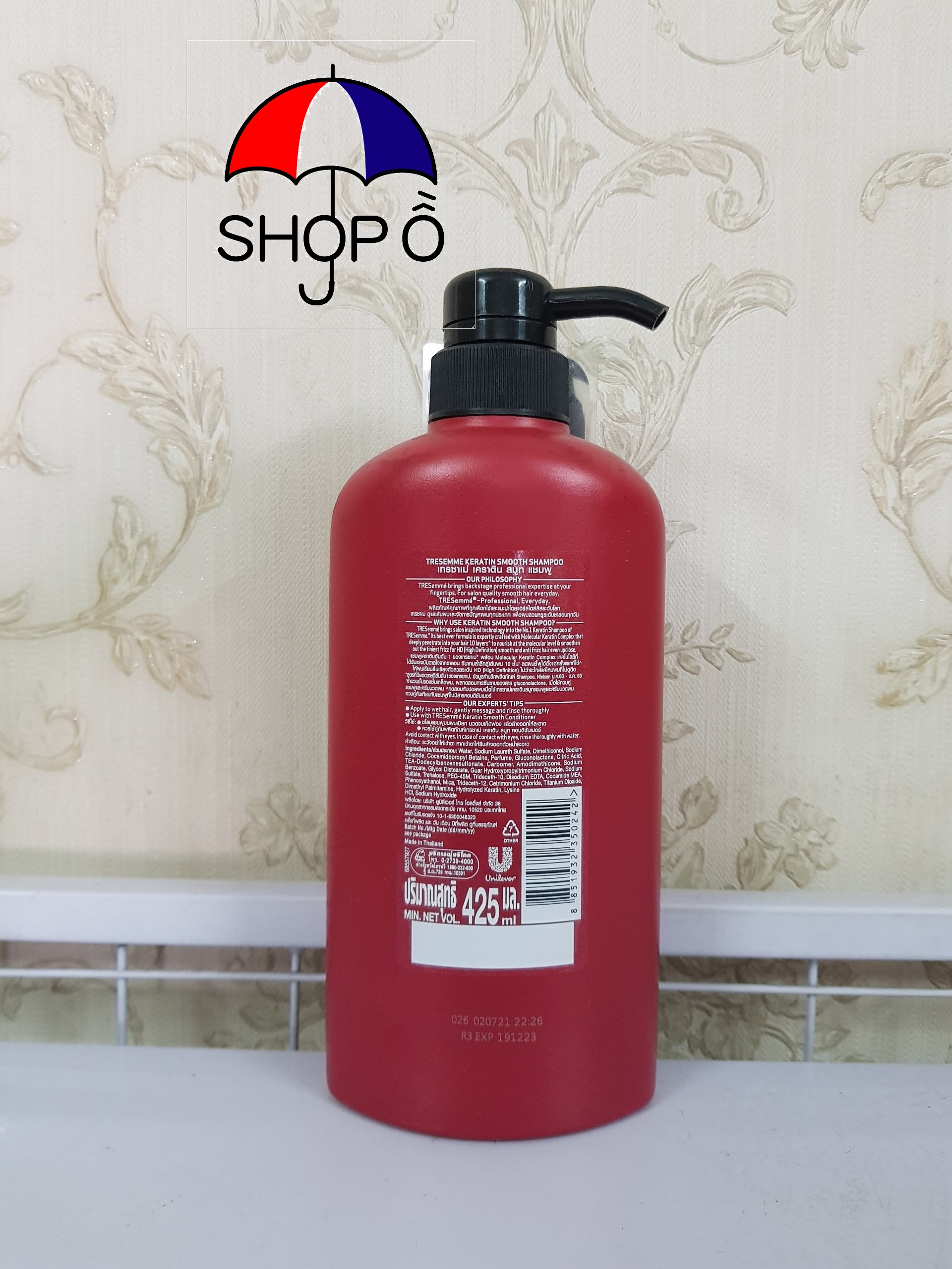 [HCM]Dầu gội Tresemme Keratin Smooth 425ml Thái