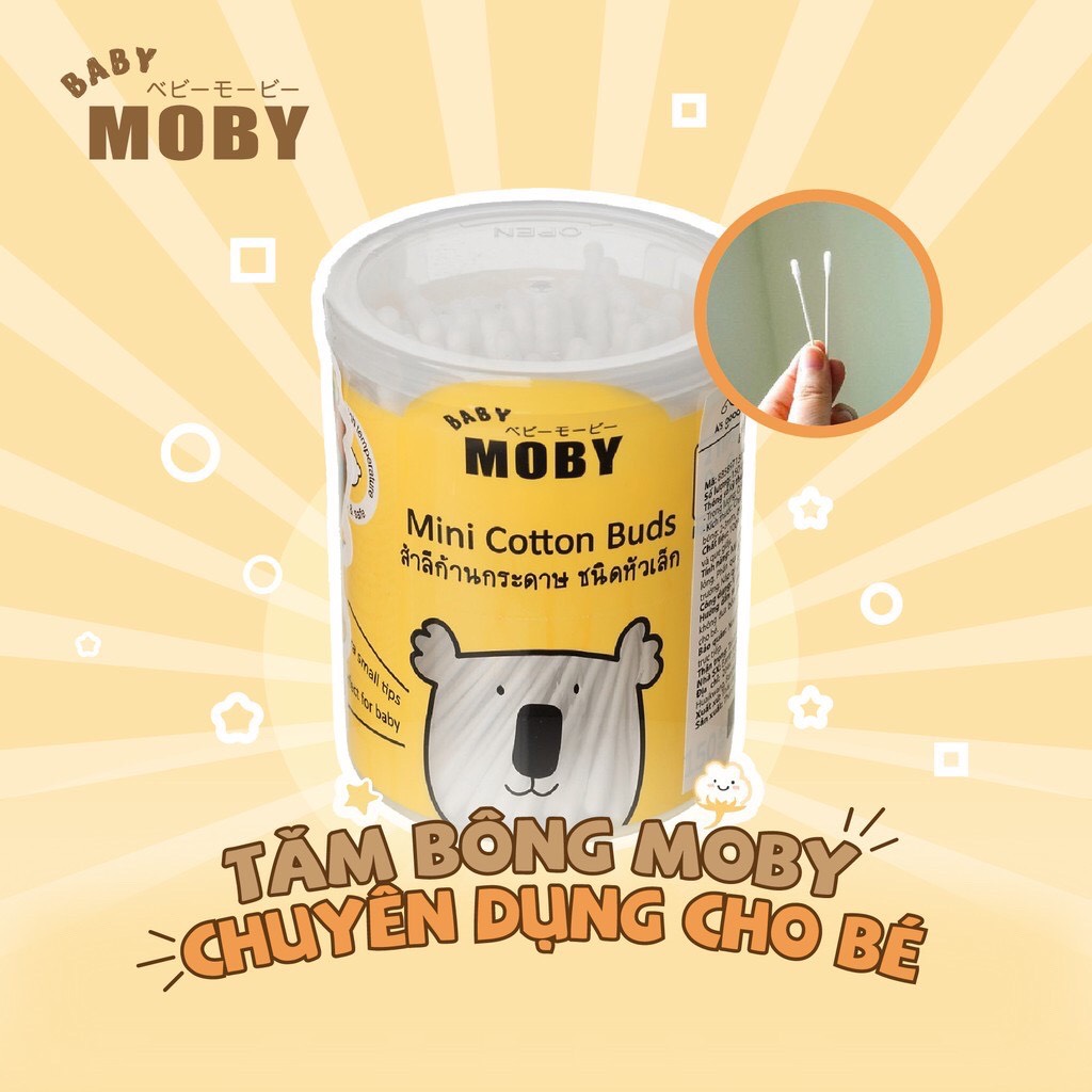 Tăm bông MOBY Thái Lan( HÀNG CHÍNH HÃNG )