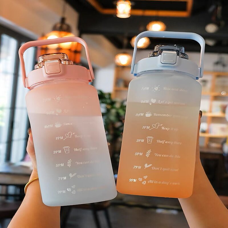 Bình Nước 2L,2000ML Cao Cấp. Bình Nước cute, có vạch chia