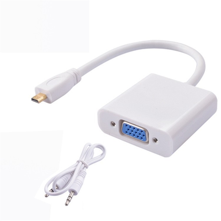 Cáp chuyển Micro HDMI sang VGA có âm thanh