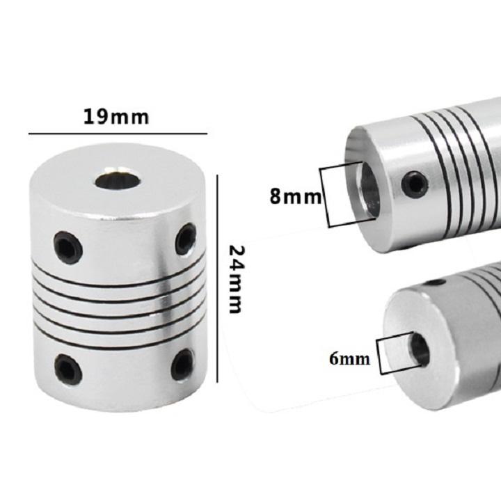 Khớp Nối Mềm Trục 6mm-8mm