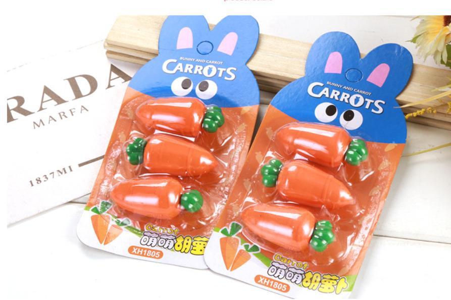[HCM]Gôm cà rốt  - Vỉ 3 cái No.XH1805