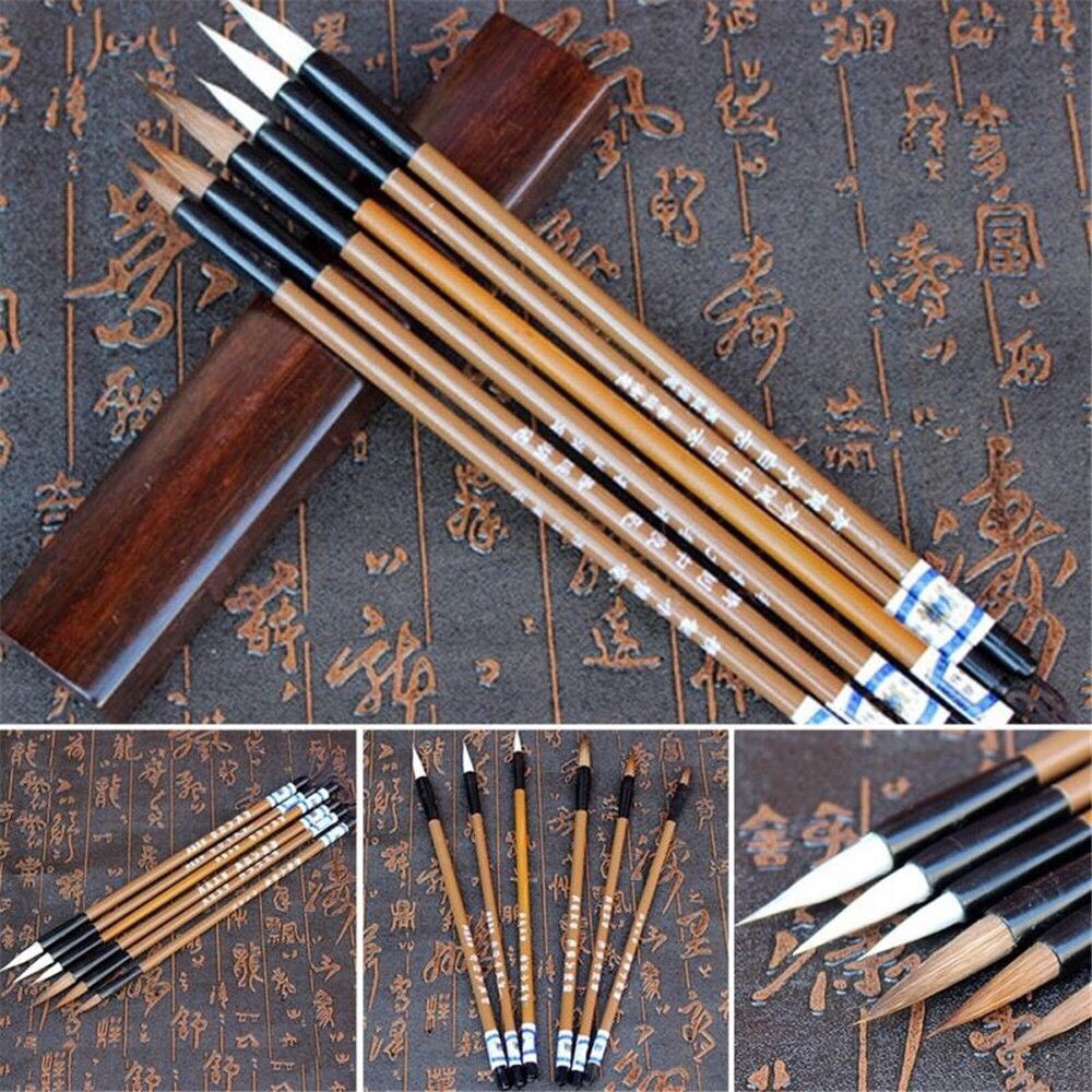 Bộ bút cọ viết vẽ thư pháp Lang Hào-Kiêm Hào