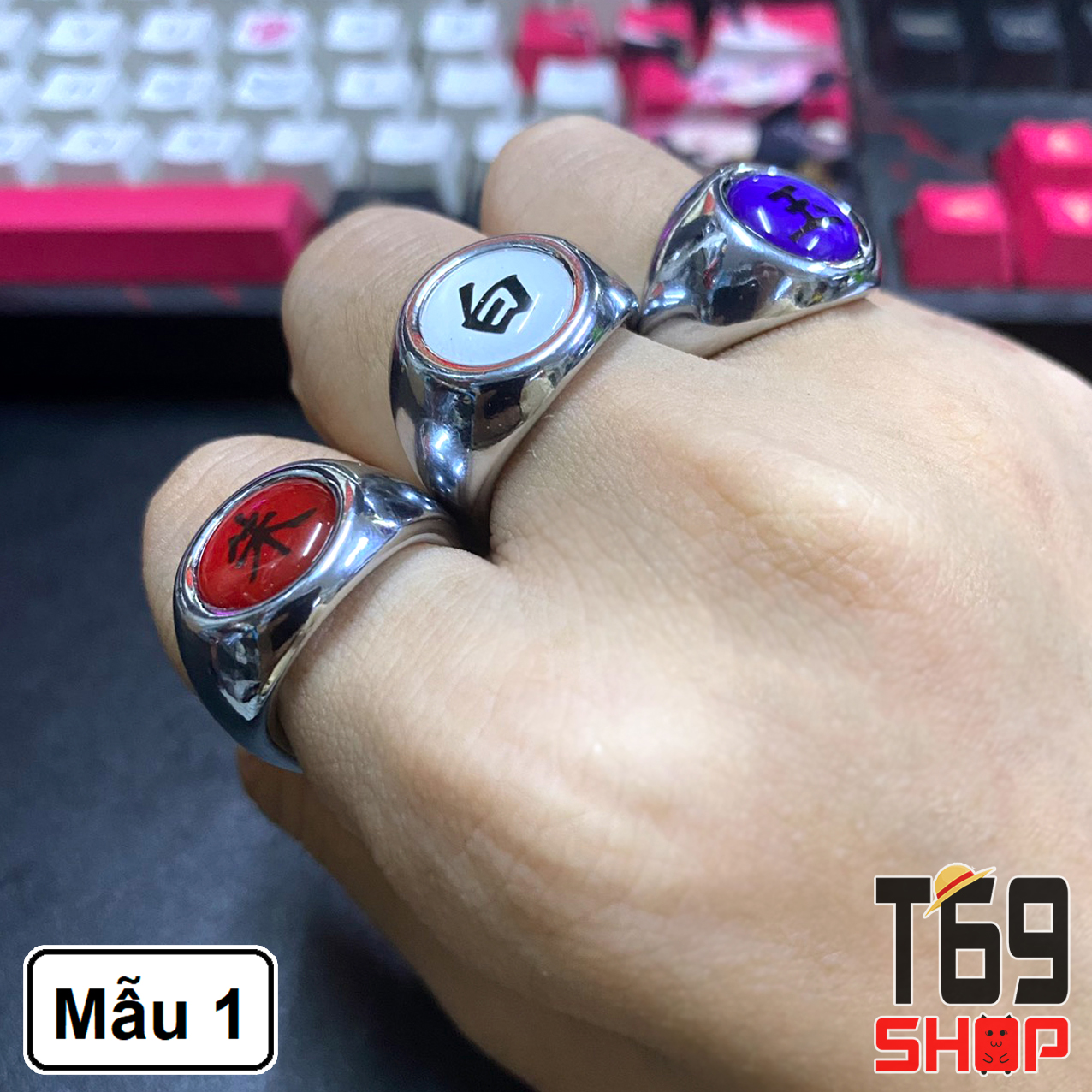 [Có 2 mẫu] Bộ 10 nhẫn Akatsuki - anime Naruto [T69 Shop]
