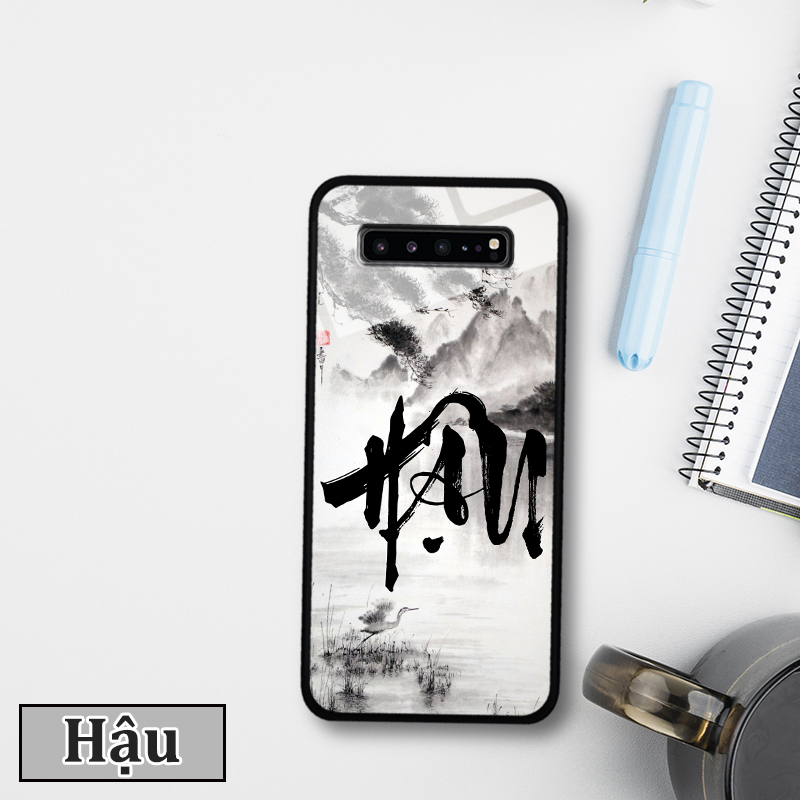Ốp lưng Samsung Galaxy S10 5G in 3D chữ thư pháp