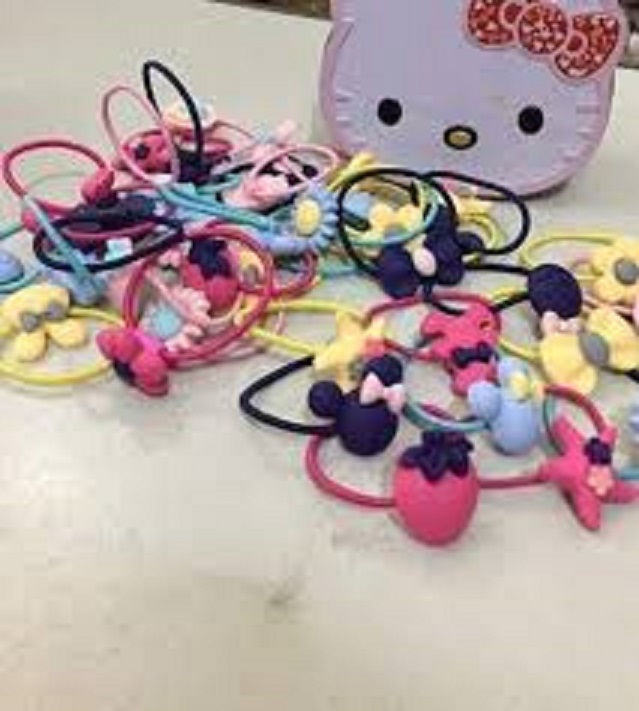 Hộp chun buộc tóc Hello Kitty (40 dây)