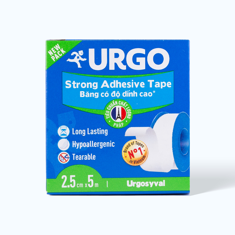 Băng keo lụa có độ dính cao Urgo Syval (2.5cm x 5m)