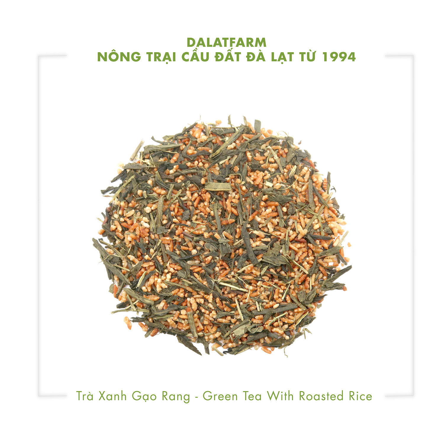 Trà Xanh Gạo Rang DalatFarm - Túi 250g