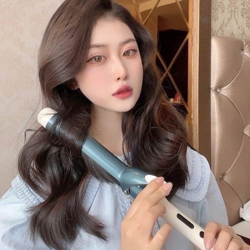 Máy Uốn Tóc Cao Cấp Máy Làm Xoăn Tóc Cao Cấp Phong Cách Hàn Quốc