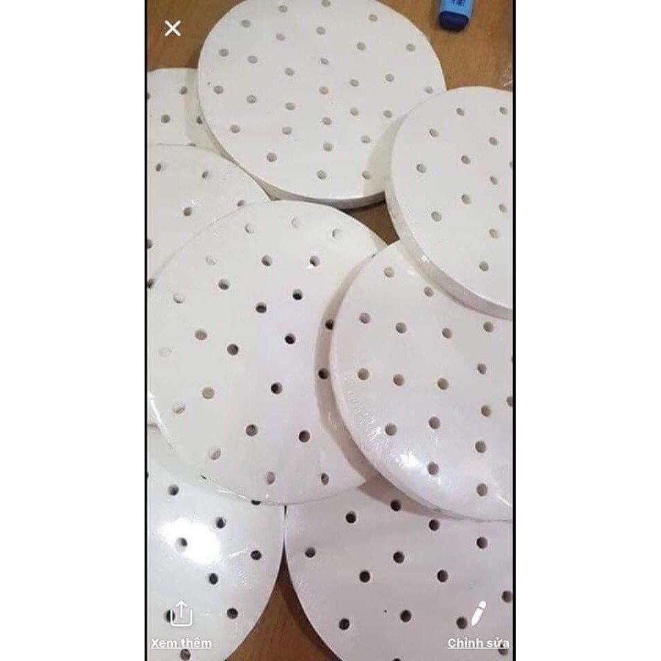 Combo 100 Tờ Giấy Nến Đục Lỗ. Size 23Cm.