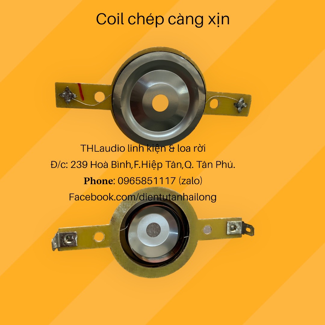 Coil Treble ( chép ) 25,5 có càng & dĩa