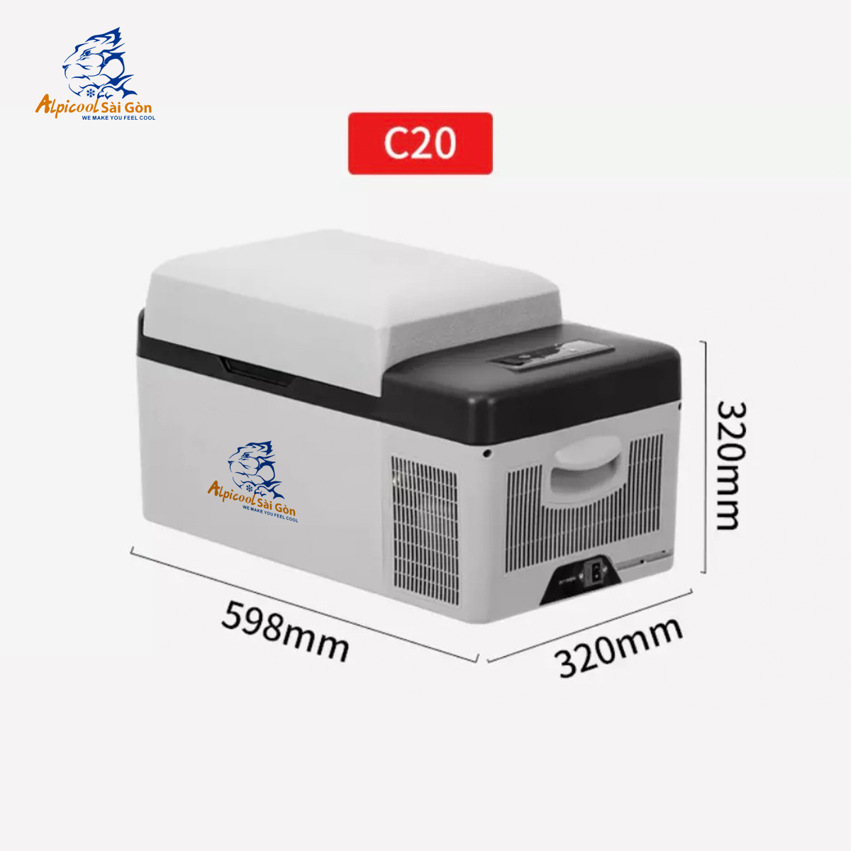 [HCM] Tủ lạnh C20 20l Alpicool Sài Gòn