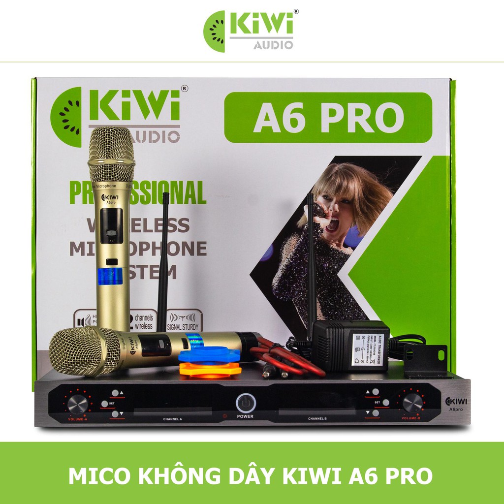 [Trả góp 0%]MICRO KHÔNG DÂY KIWI A6 PRO