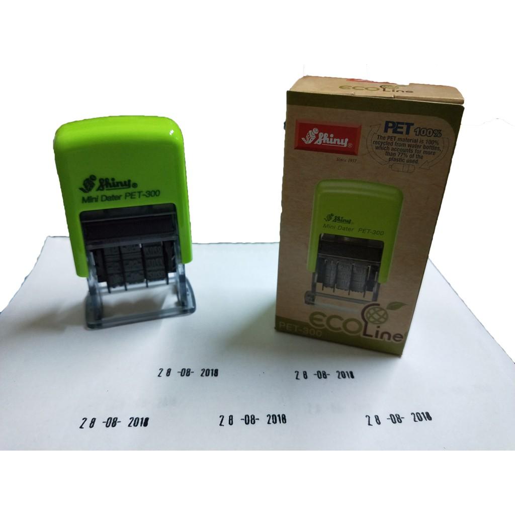 Con dấu đóng ngày tháng năm (date) Shiny PET-300 chuyên dụng + mực chuyên dụng