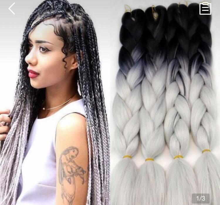 Bó tóc omber làm dreadlock, box braid, tóc nối