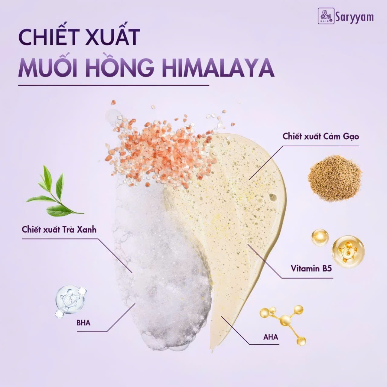 MUỐI TẨY TẾ BÀO CHẾT DA ĐẦU CHO TÓC SARYYAM SINHAIR 160ML