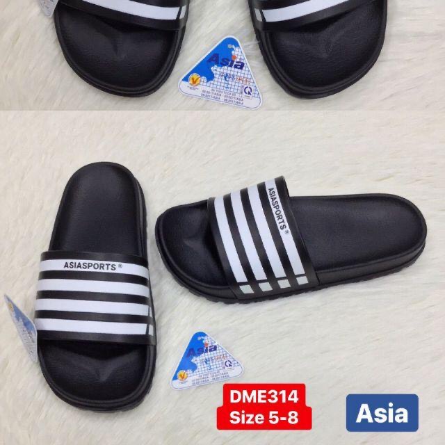 Dép Nhựa Sọc đen trắng BB333