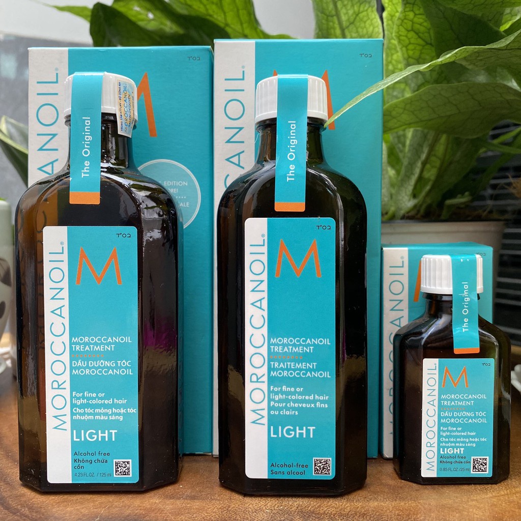 Tinh dầu dưỡng tóc Moroccanoil Treatment Light 100ml ( tóc sáng màu, tóc mỏng )