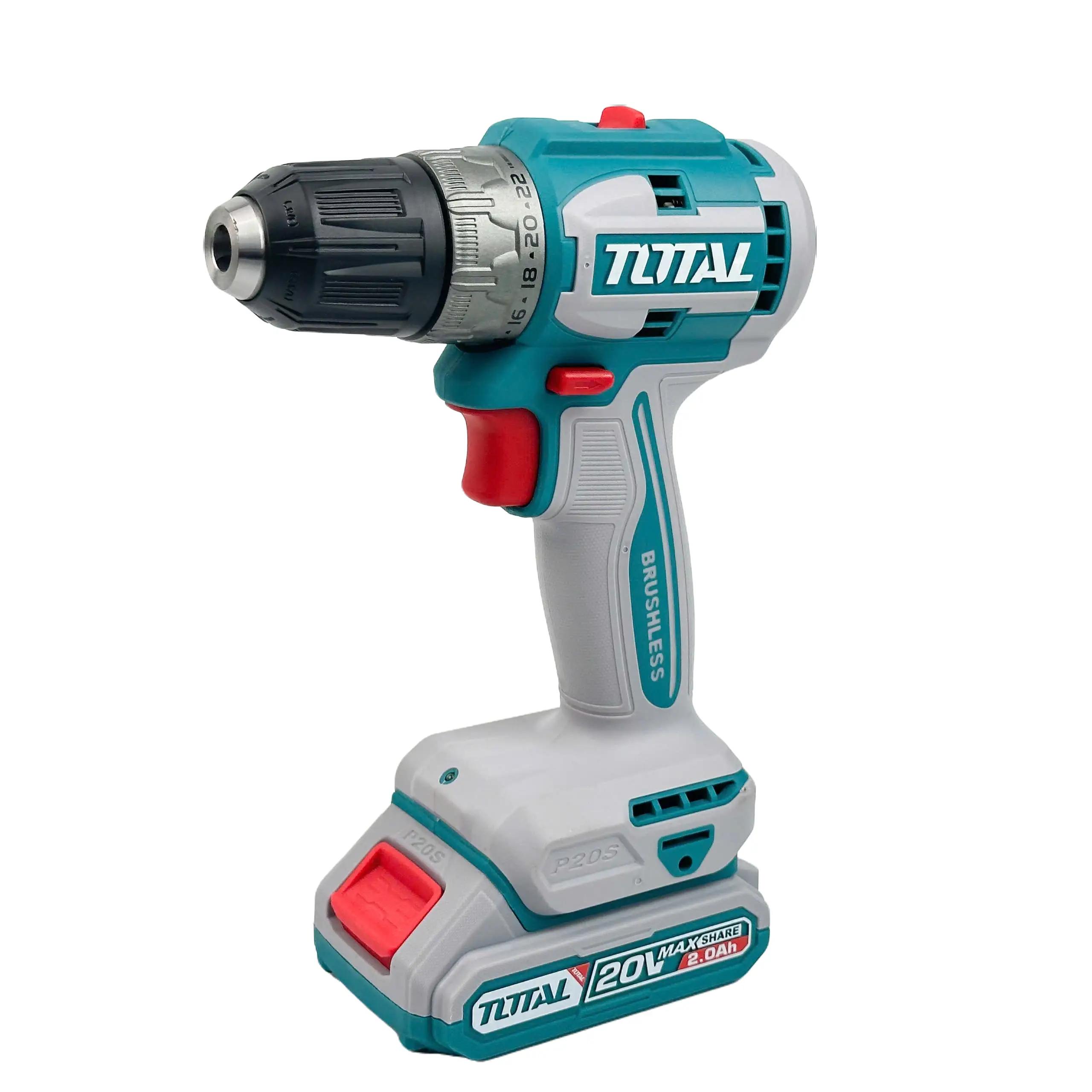 [HCM]MÁY KHOAN VẶN VÍT DÙNG PIN TOTAL 20V TDLI20453 - Động Cơ Ko Chổi Than
