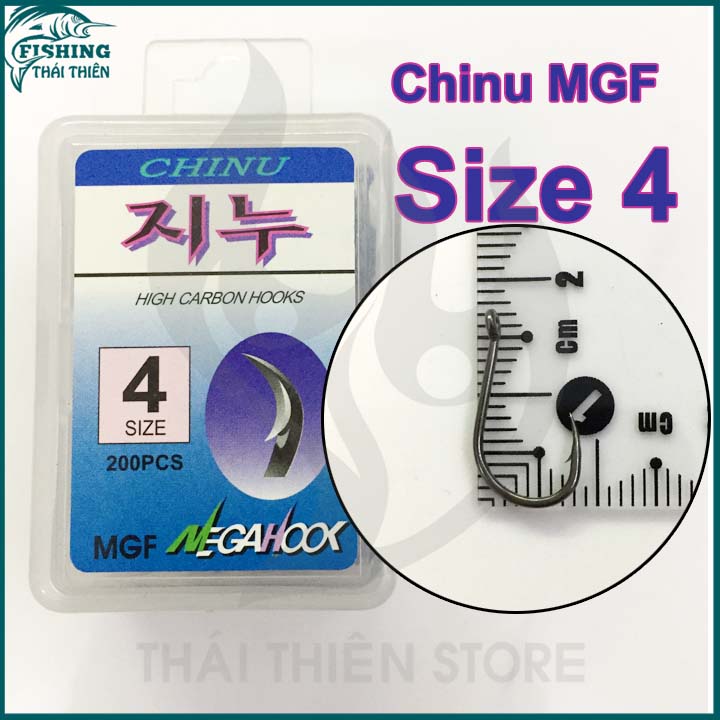 [HCM]Lưỡi câu cá carbon Chinu MGF