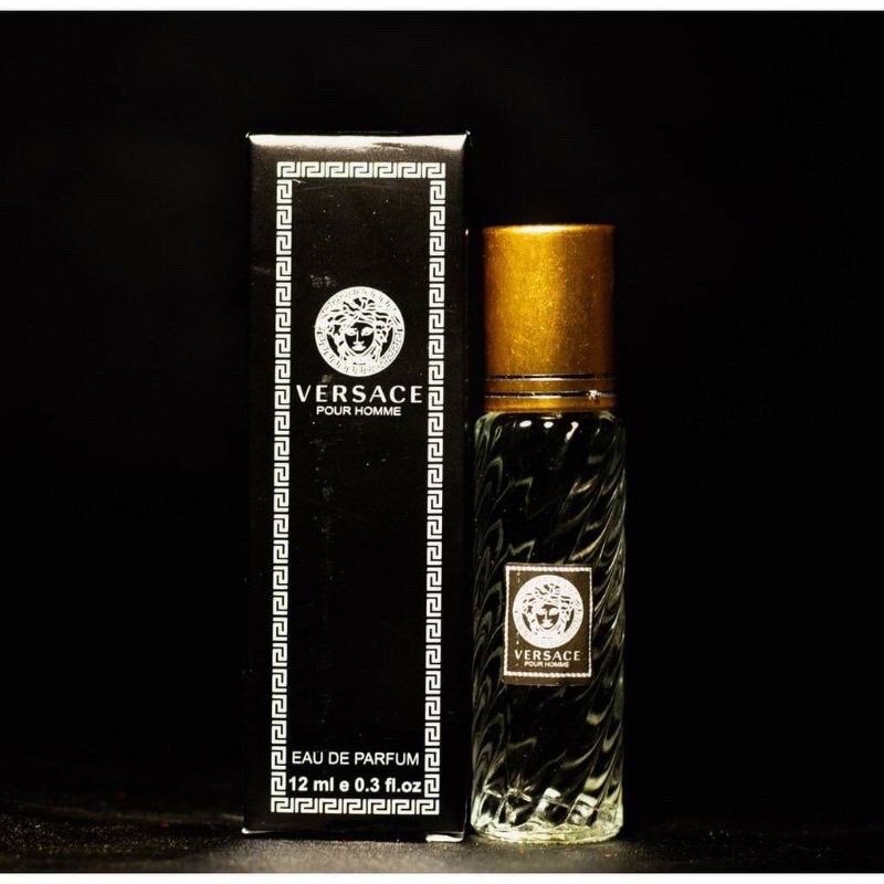 Nước hoa mini Pháp Hparfum VERSACE ĐEN Nam dạng lăn 12ml
