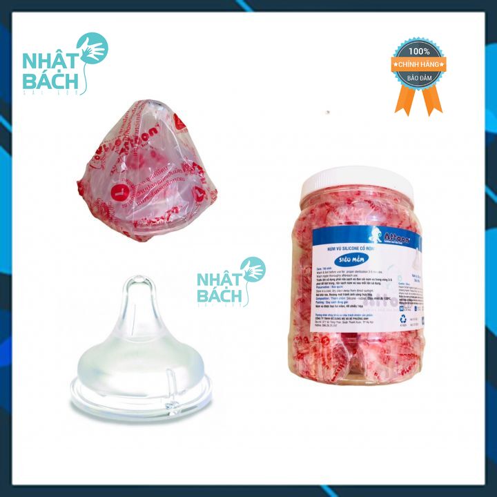 Núm vú cổ rộng silicon siêu mềm Pluss Attoon Size M L