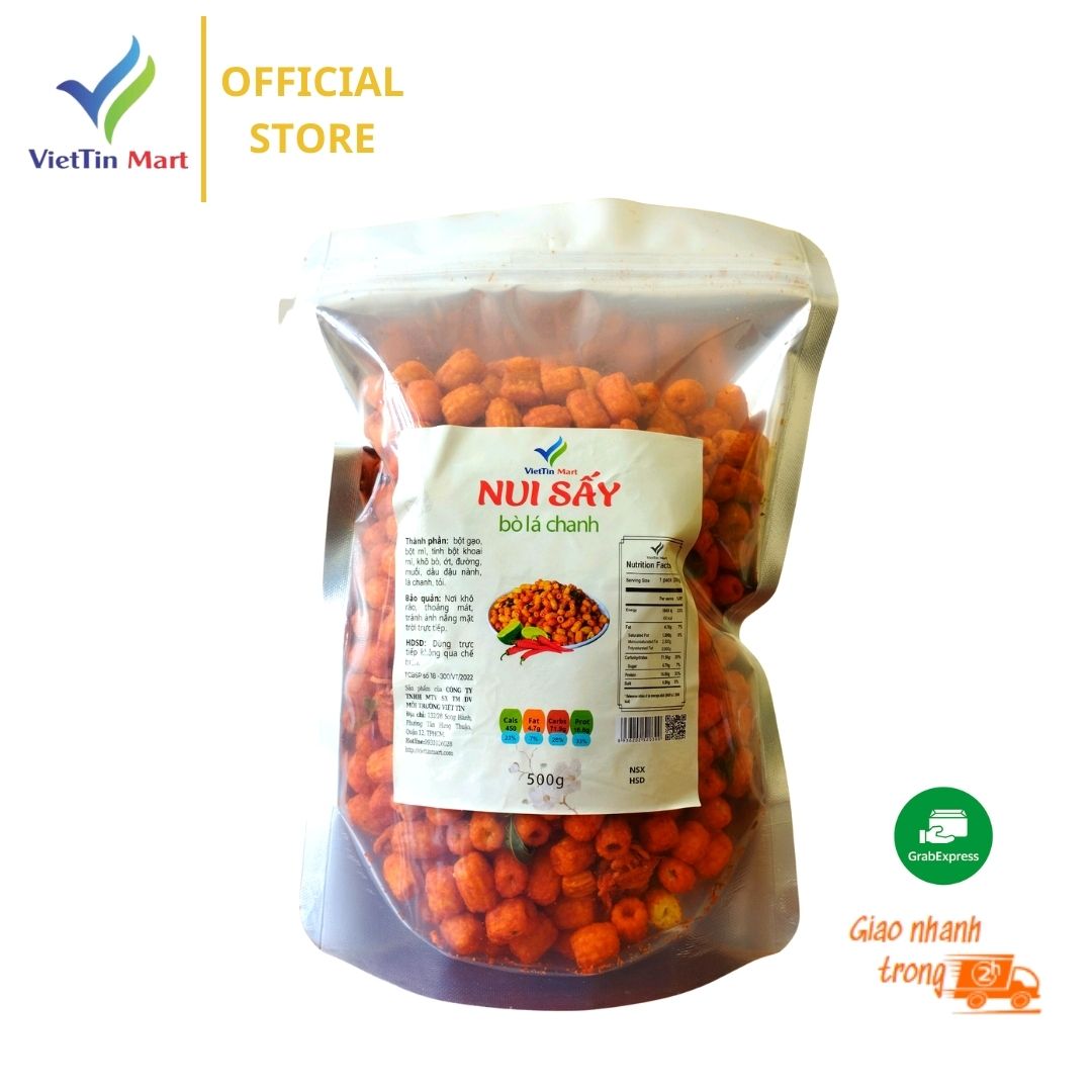 1KG_ NUI SẤY BÒ LÁ CHANH LOẠI 1 - Viettin mart