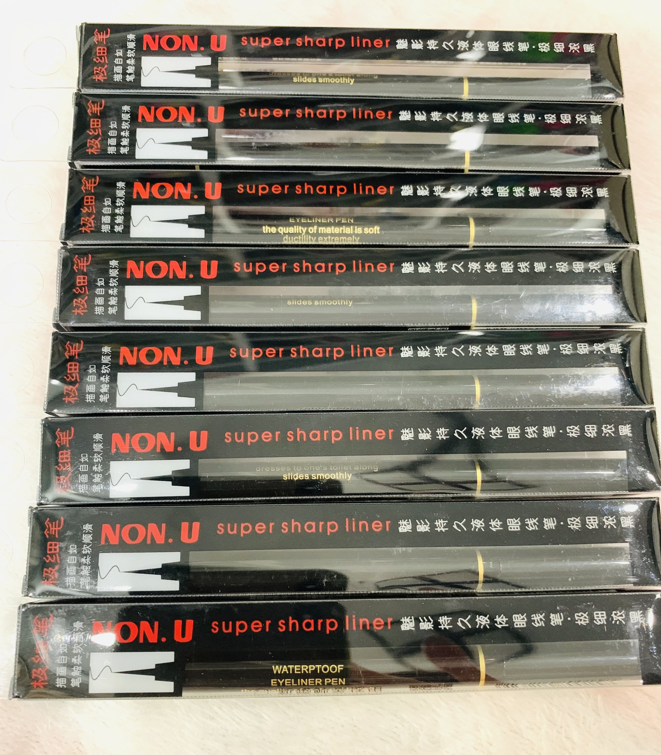 [HCM] 1 CÂY BÚT LÔNG KẺ MẮT NON.U SUPER SHARP LINER MÀU ĐEN