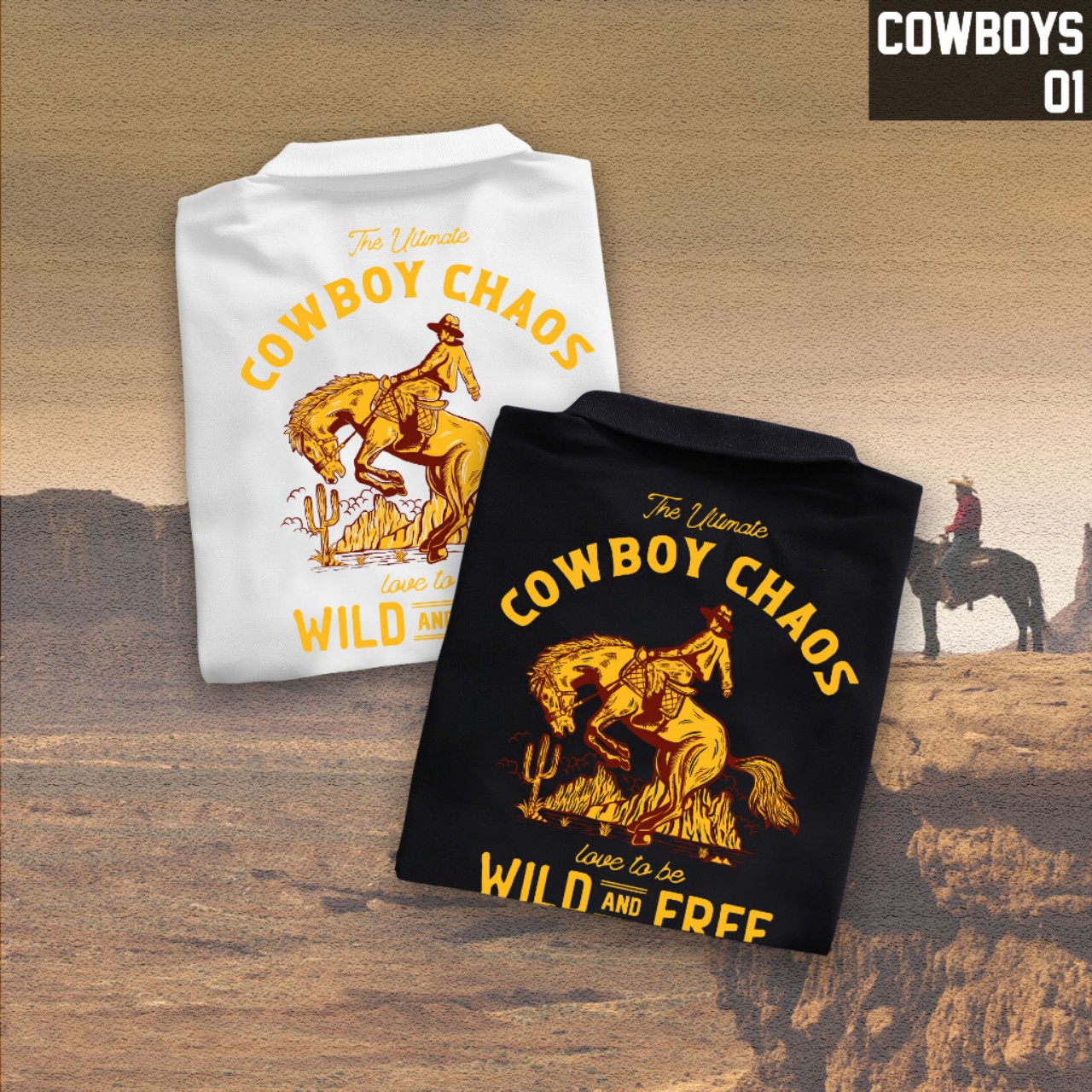 Áo thun cổ trụ cổ bâu COWBOYS(VẢI DA CÁ) - AOTHUNSN