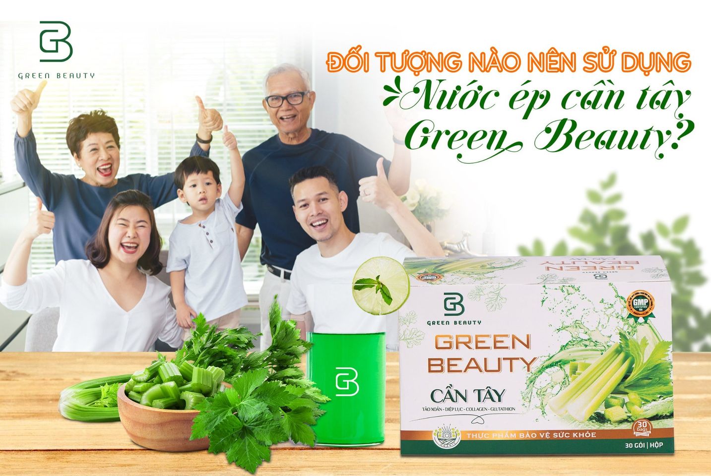 NƯỚC ÉP CẦN TÂY GREEN BEAUTY 30 GÓI
