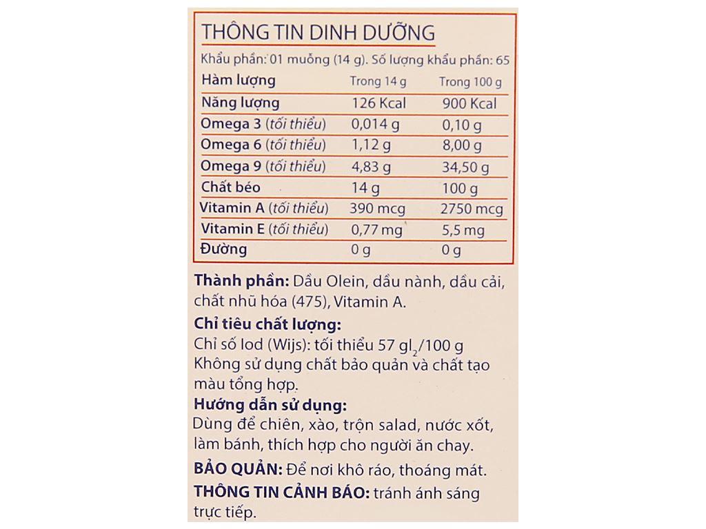 Dầu ăn cao cấp Happi Koki chai 1 lít