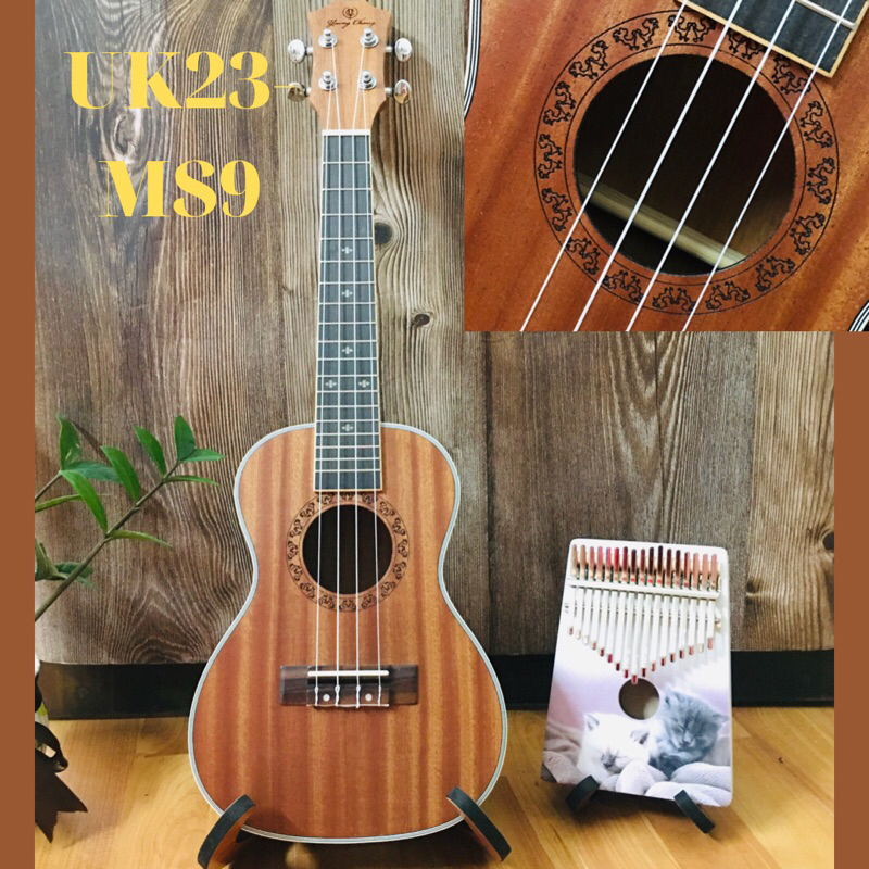 ĐÀN UKULELE CONCERT GỖ NGUYÊN TẤM CAO CẤP(tặng full pk)