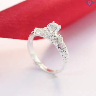 Nhẫn nữ bạc đẹp bông hồng tuyết đính đá NN0099 - Trang Sức TNJ thumbnail